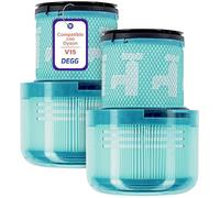 DEGG Filtro Hepa - Compatible con Aspiradoras Dyson V15 Filtros Lavables Repuestos Aspiradora Originde Duradero - 2 Unidades