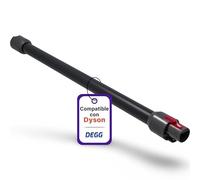 DEGG Tube Télescopique, Compatible avec Aspiradora Dyson V7, V8, V10, V11 y V15, Tubo Telescópico 32MM, Tubo de Extensión, Tubo de Aspiradora, Accesorios para Aspiradora - Color: Negro