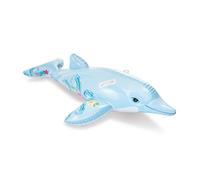 Deggelbam INTEX Delphin Reittier 58535 // Hinchable Delphin Piscina Piscina Niños Colchón hinchable de natación 175 x 66 cm