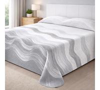 Degrees home - Paraiso - Colcha Cama 180 - Colcha bouti Cama - Primavera, Verano - 270x260 - Gris