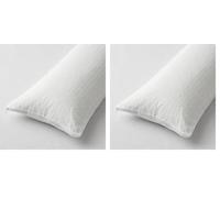 Degrees Home - Protector Almohada - Funda Almohada con Cremallera - Transpirable - Poliester - Almohada de 75 (Paquete de 2)