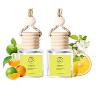 DEGUI Juego de 2 ambientadores para automóvil con aroma a limón, accesorios de coche, difusor de coche perfumado para hombres y mujeres, el mejor regalo