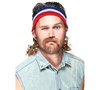 DEGUISE TOI Diadema Mulet Azul Blanco y Rojo