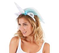 DEGUISE TOI Diadema Unicornio con Velo Multicolor Adulto