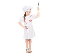DEGUISE TOI Disfraz chef de cocina niña - L 10-12 años (130-140 cm)