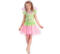 DEGUISE TOI Disfraz de hada verde y rosa Niña - XS 3-4 años (92-104 cm)