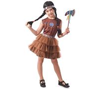 DEGUISE TOI Disfraz de india chic para niña - M 7-9 años (120-130 cm)