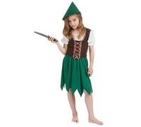 DEGUISE TOI Disfraz de niña del bosque - S 4-6 años (110-120 cm)