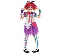 DEGUISE TOI Disfraz de payaso arlequín niña - XS 3-4 años (92-104 cm)
