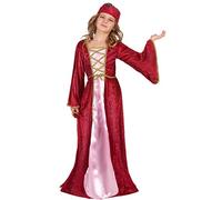 DEGUISE TOI Disfraz de reina medieval para niña - S 4-6 años (110-120 cm)
