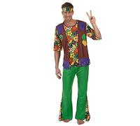 DEGUISE TOI Disfraz hippie flower power hombre - XL