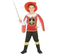 DEGUISE TOI Disfraz mosquetero rojo niño - M 7-9 años (120-130 cm)
