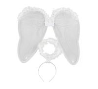 DEGUISE TOI Kit ángel Blanco con alas y Aureola Adulto