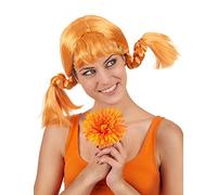 DEGUISE TOI Peluca coletas Pelirroja Mujer