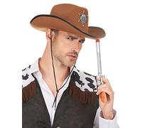 DEGUISE TOI Sombrero Sherif marrón Adulto