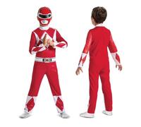 RueDeLaFete Déguisement Classique Power Rangers Dino Fury - Rouge - Enfant