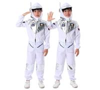 Déguisement Spatial pour Enfants Astronaute de Carnaval avec Combinaison Réaliste et Casque Intégré, Costume de Jeu Rôle pour Garçons et Filles de 3 à 9 Ans, Tissu Doux et Respirant pour Fêtes et