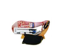 DEGUSTA TERUEL. Lote Jamón Duroc 7kgs a 7,5kgs + Jamonero + Chaira + Cuchillo + Pinza