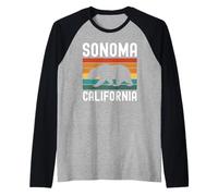 Degustación de la región vinícola de los Osos de Sonoma, California, Valley Love Napa Camiseta Manga Raglan