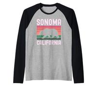 Degustación de la región vinícola de los Osos de Sonoma, California, Valley Love Napa Camiseta Manga Raglan
