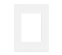 DEHA Design paspartú 21x29,7 cm (DIN A4) para foto en 13x18 cm, blanco brillante