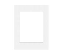 DEHA Design paspartú 30x40 cm para foto en 20,5x29,5 cm (DIN A4), blanco brillante