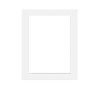 DEHA Design paspartú 40x50 cm para foto en 30x40 cm, blanco brillante