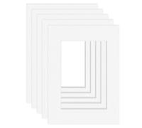 DEHA Design paspartú (juego de 5) 13x18 cm para foto en 9x13 cm, blanco brillante