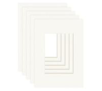 DEHA Design paspartú (juego de 5) 21x29,7 cm (DIN A4) para foto en 13x18 cm, marfil