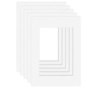DEHA Design paspartú (juego de 5) 29,7x42 cm(DIN A3) para foto en 21x29,7cm(DIN A4),blanco brillante