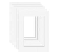 DEHA Design paspartú (juego de 5) 30x40 cm para foto en 20,5x29,5 cm (DIN A4), blanco brillante