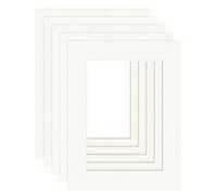 DEHA Design paspartú (juego de 5) 30x40 cm para foto en 20,5x29,5 cm (DIN A4), marfil