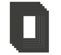 DEHA Design paspartú (juego de 5) 30x40 cm para foto en 20,5x29,5 cm (DIN A4), negro