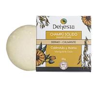 Dehesia Champú Sólido Dermo-Calmante para Cuero Cabelludo Sensible, Picor, Caspa Seca y Psoriasis con Caléndula y Avena Bio, Hidratante y Calmante, 65 g