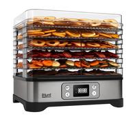 Dehidratador y Secador de Alimentos Ihunt Bro , 250W, 5 Bandejas, 12L, Programación, 70 Grados C, Plata