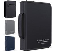 DEHITE Funda Protectora para Hombre y Mujer - Bolsa de Transporte de la Biblia de Gran tamaño - Adecuado para Libros de 17,8 x 25,8 x 4,9 cm | Ranuras para bolígrafos | Bolsillo con Cremallera |