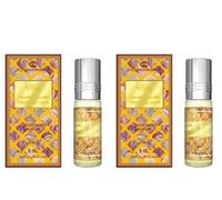 Dehn Al Oud Concentrated Perfume Oil Roll-On 6ml (Pack of 2) | Long-Lasting Alcohol-Free Fragrance for Men & Women