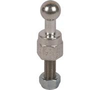 Dehn Punta de Bola Fija Perno Roscado Recto Y Tuerca 25mm M12x45mm - 755245