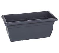 Dehner 3729019 - Plantador, Alrededor de 100 x 45 x 40 cm, plástico, Antracita