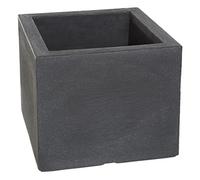 Dehner 3940756 - Cubo de la Flor de Palermo, la óptica de Pizarra, de 50 x 50 x 40 cm, plástico, Antracita