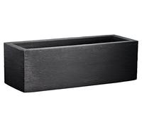 Dehner 3940764 - Blumenkasten Palermo, la óptica de Pizarra, de 80 x 27 x 30 cm, plástico, Antracita