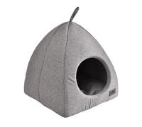 Dehner 4372975 Premium Lovely - Cueva para Gatos (Aprox. 40 x 40 x 42 cm, poliéster, Gris, 800 g)