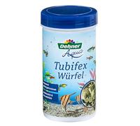 Dehner Alimento para Pescado de Aqua Rico en proteínas, 100% Natural, Cubo Tubifex de lombrices para Peces Ornamentales, 20 g