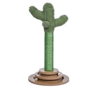 Dehner Árbol rascador Cactus para gatos, Elegante, Variado, para gatos, Aprox. 32 cm de diámetro, 60 cm de Altura, Color Verde