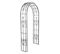 Dehner - Arco de Rosas Renata, Aprox. 228 x 120 x 38 cm, Metal, Antracita