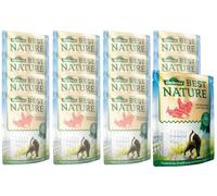 Dehner Best Nature - Comida húmeda para Gatos Adultos, salmón, Pollo y Patata, 16 Bolsas de 85 g (1,36 kg)