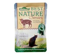 Dehner Best Nature - Comida húmeda para Gatos Senior, para Gatos Mayores, Cordero, 16 Bolsas de 85 g (1,36 kg)