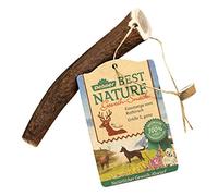 Dehner Best Nature Perros Snack, kaustange, Cuerno de Ciervo Desde el Rojo, Toda, S