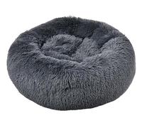 Dehner Cama para Perros y Gatos, tamaño L, Aprox. 76 cm, Altura Aprox. 17 cm, poliéster, Gris Oscuro