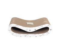 Dehner Carpa rascador para Gatos con Hierba gatera, Aprox. 49 x 24 x 15 cm, Material Natural, Color Blanco